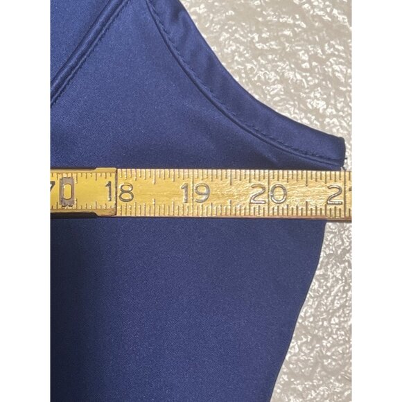 Glen Echo Golf Women M Sleeveless Vest Saddle Creek Logo Blue Dry Gear Tech Zip - Picture 11 of 15